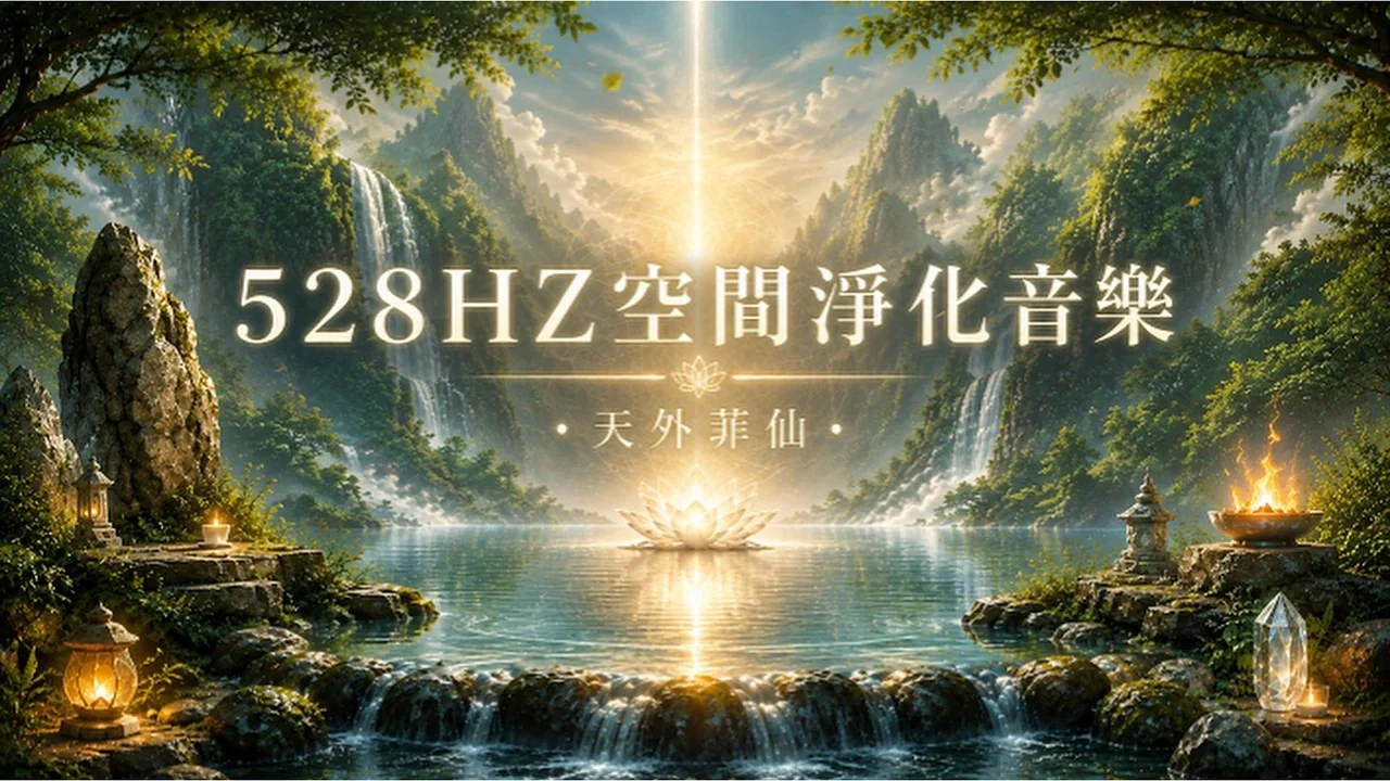1 小時空間淨化音樂：用 528Hz 頻率洗掉環境負能量